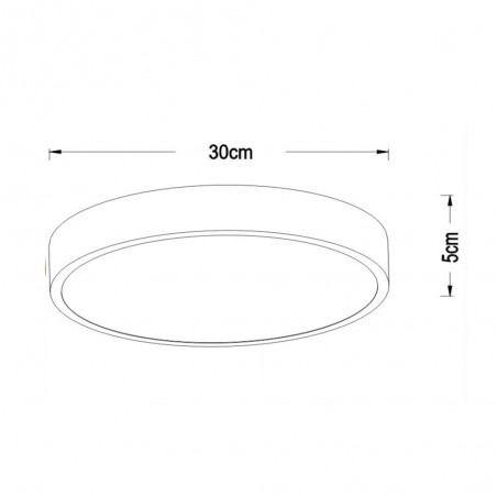 Plafonnier á LED Unar Dimmable (18W)