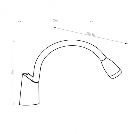 Applique murale lecteur á LED Galen (3W)