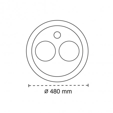Plafonnier á LED Rus CCT Smart (85W)