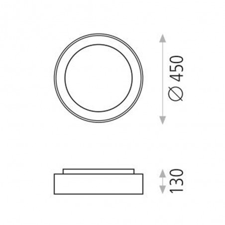 Plafonnier Led Dilga (27W)