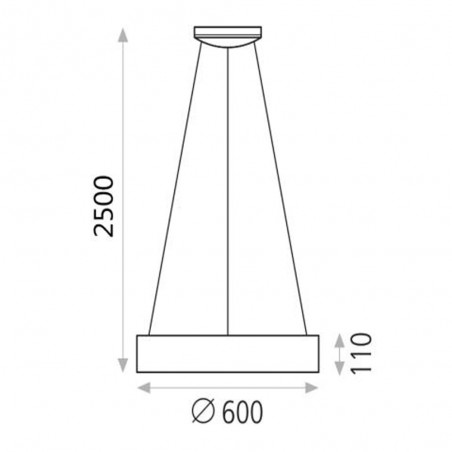 Lampe a suspension Led Dilga (48W)