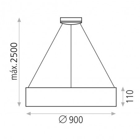 Lampe de plafond Led Dilga (126W)