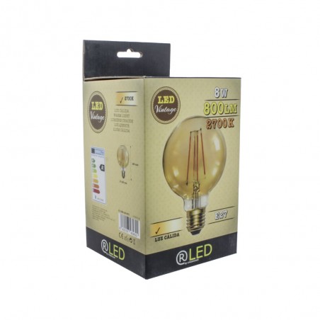 Ampoule LED E27 G125 Caramel (8W)