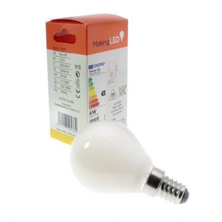 Ampoule á LED E14 G45 Milky (6W)