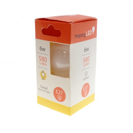 Ampoule LED E27 G45 Milky (6W)