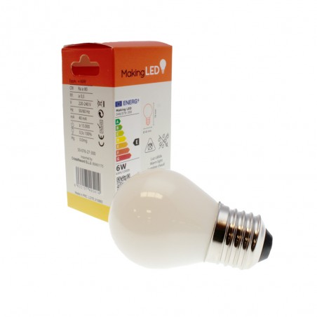 Ampoule LED E27 G45 Milky (6W)