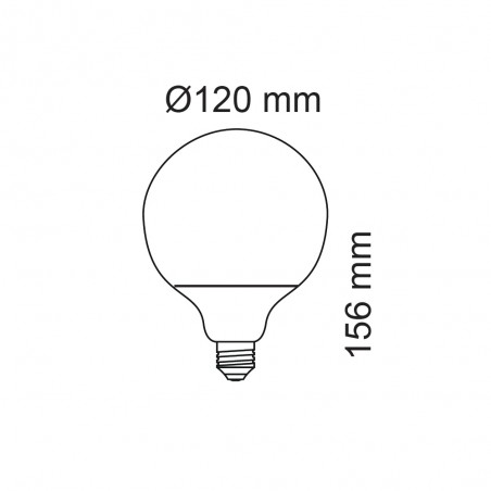 Ampoule á LED E27 G120 (18W)