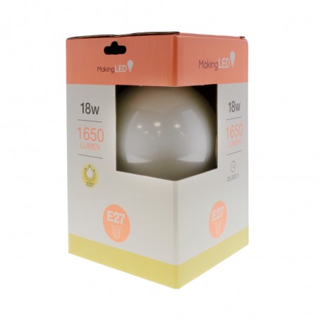 Ampoule á LED E27 G120 (18W)
