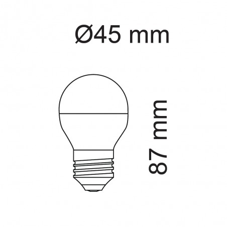 Ampoule LED E27 G45 (8W)