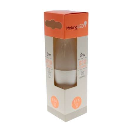 Ampoule LED E14 C37 (8W)