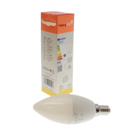 Ampoule LED E14 C37 (8W)