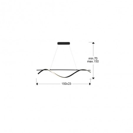 Lampe de plafond LED Boa (26W)