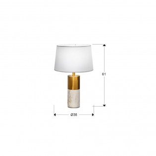 Lampe a poser LED Lucian Blanc (10W)