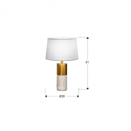 Lampe a poser LED Lucian Blanc (10W)