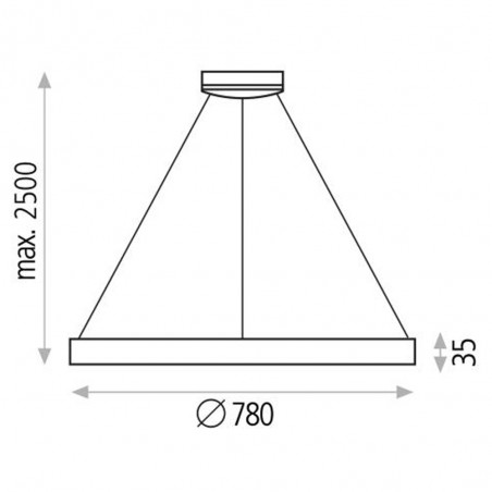 Lampe de plafond Led Grace (80W)