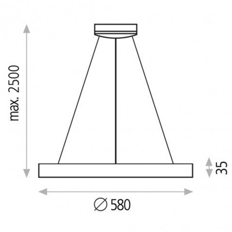 Lampe a suspension Led Grace II (50W)