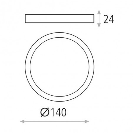 Plafonnier Led Kore (12W)