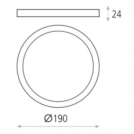 Plafonnier Led Kore (18W)