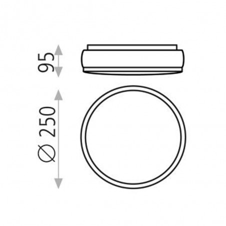 Plafonnier Led Lina (15W)