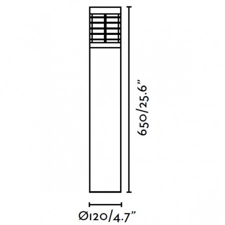 Balise d'extérieur LED GIZA (IP54)