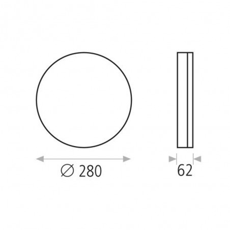 Plafonnier á LED détecteur de mouvement Madinson (24W)