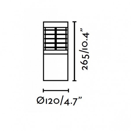Borne d'extérieur LED GIZA (IP54)