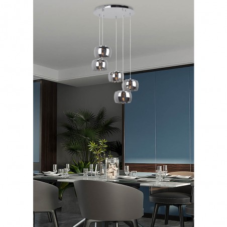 Lampe de suspension Cristalia (5 lumieres)