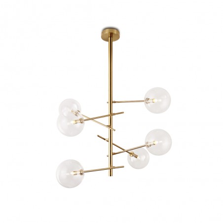 Lampe de plafond Onet Laiton (6 lumieres)