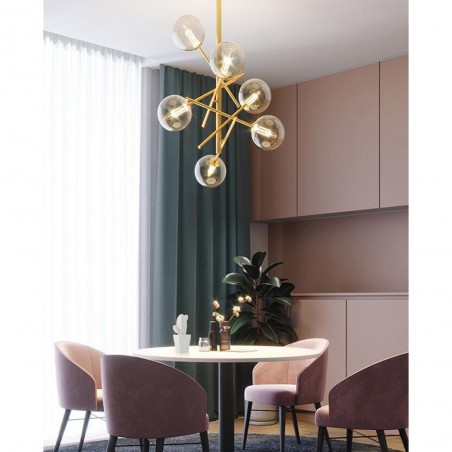 Lampe de plafond Onet Laiton (6 lumieres)