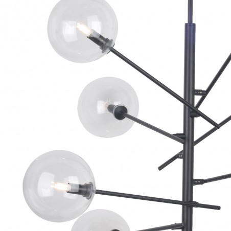 Lampe de plafond Onet Noir (8 lumieres)
