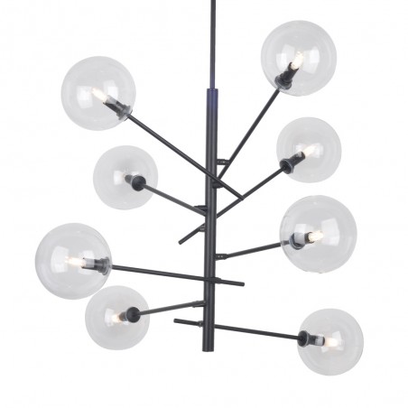 Lampe de plafond Onet Noir (8 lumieres)