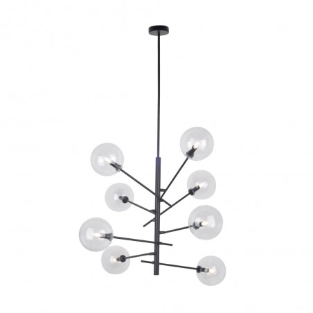 Lampe de plafond Onet Noir (8 lumieres)