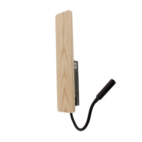Applique avec lecteur á LED et USB Renoir (5W+3W)