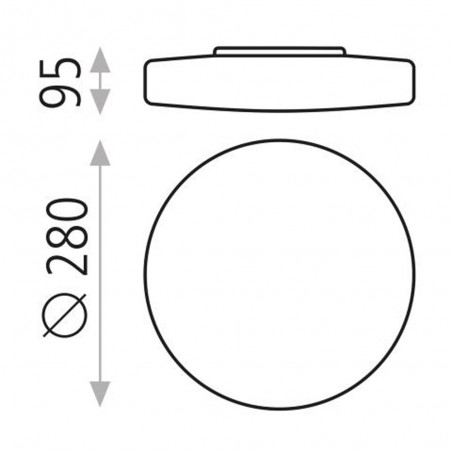 Plafonnier Led Moon (18W)