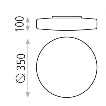 Plafonnier Led Moon (24W)