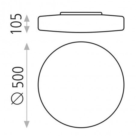 Plafonnier Led Moon (36W)