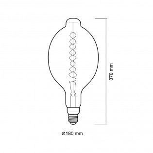 Ampoule á LED E27 BT180 Ambre Dimmable (12W)