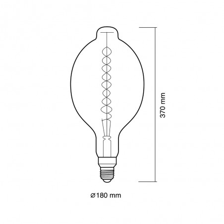 Ampoule á LED E27 BT180 Ambre Dimmable (12W)