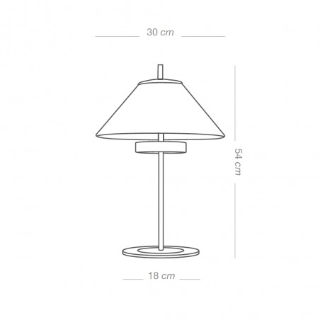 Lampe á poser LED Rila Blanc/Argent (15W)