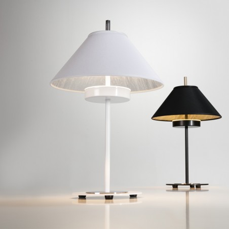 Lampe á poser LED Rila Blanc/Argent (15W)