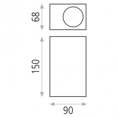 Applique d'extérieur Led Okra II (6W)