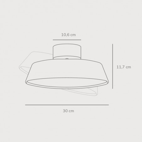 Plafonnier á LED Kaito Dim (13W)