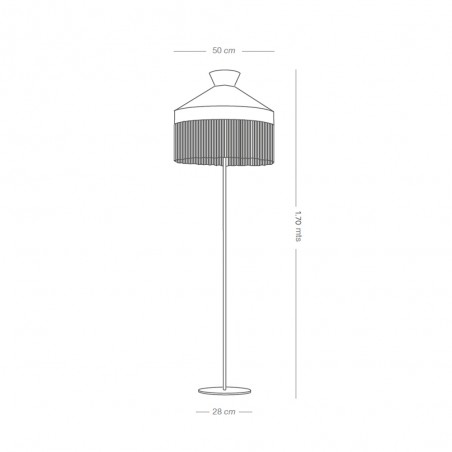 Lampadaire Balat Or