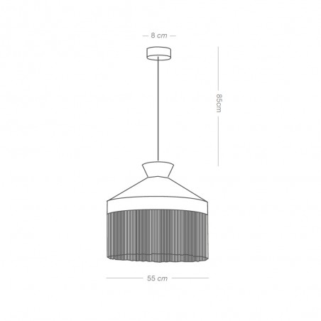 Lampe de plafond Balat Plomb