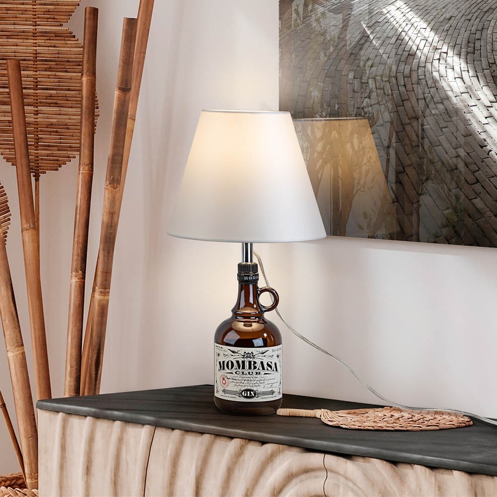 Lampadaire Design feuille De Coco 133cm Or - Lampadaire