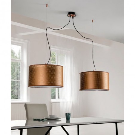 Lampe de plafond Seide Cuivre (2 lumieres)