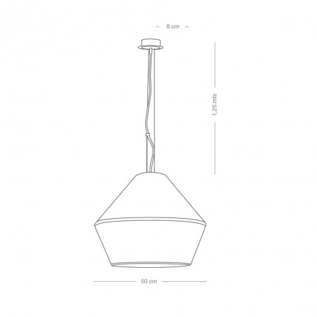 Lampe de plafond Uchiko Blanc