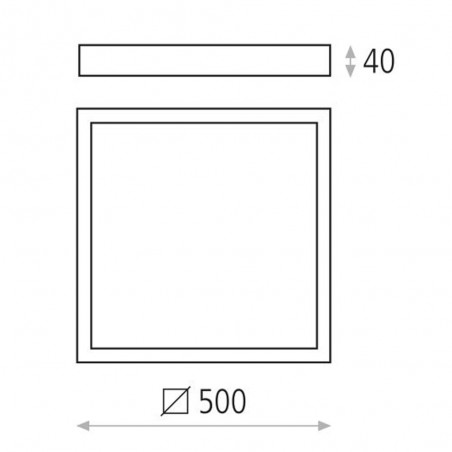 Plafonnier Led Sky Box (38W)