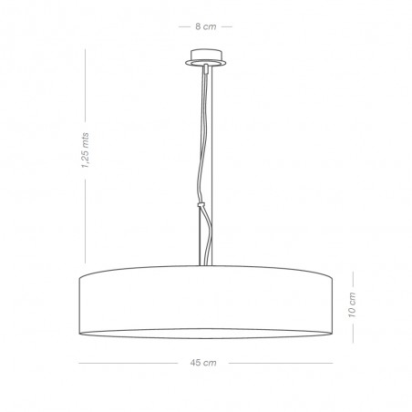 Suspension á LED Fersa Blanc 45 (36W)