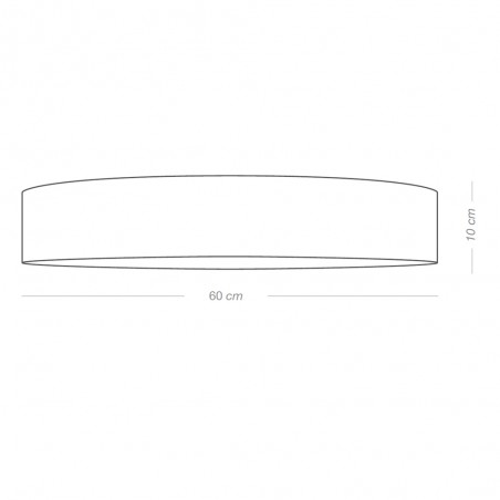 Plafonnier á LED Fersa 60 Plomb (36W)